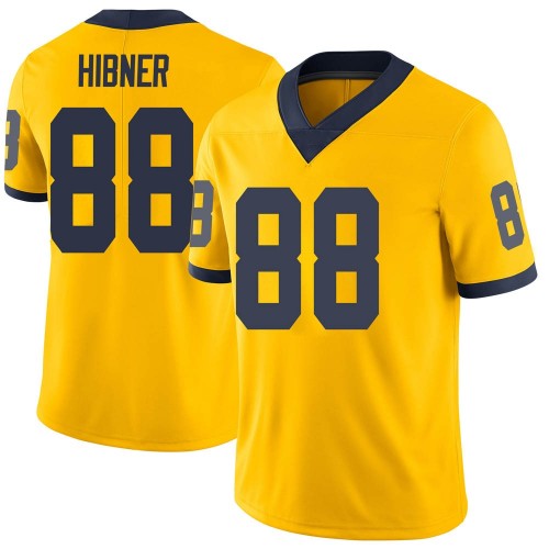 Matthew Hibner Michigan Wolverines Men's NCAA #88 Maize Limited Brand Jordan College Stitched Football Jersey YDG1054UI